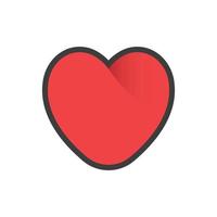 cœur icône. symbole de romance. la Saint-Valentin journée conception. vecteur