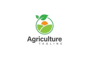 vecteur de conception de logo agricole