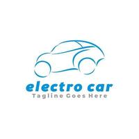 électro voiture logo conception vecteur illustration.