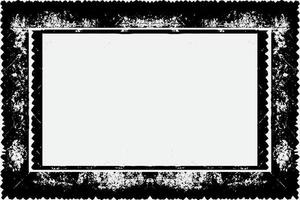 carré Cadre avec grunge noir encre ornement autour le bords, blanc Contexte dans vecteur eps format b