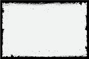 carré Cadre avec grunge noir encre ornement autour le bords, blanc Contexte dans vecteur eps format.