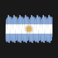 vecteur de brosse drapeau argentine