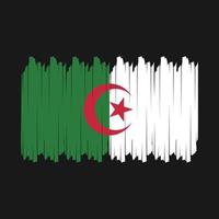 vecteur de brosse drapeau algérie