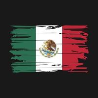 vecteur de brosse drapeau mexique