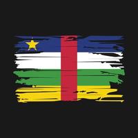 vecteur de brosse drapeau afrique centrale