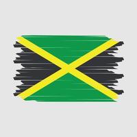 vecteur de brosse drapeau jamaïque