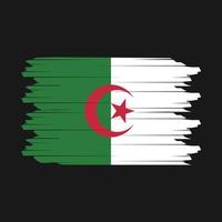 vecteur de brosse drapeau algérie