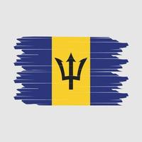 vecteur de brosse drapeau barbade