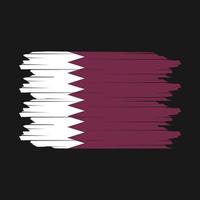 vecteur de brosse drapeau qatar