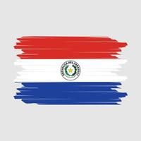 vecteur de brosse drapeau paraguay