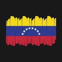 drapeau du venezuela brosse illustration vectorielle vecteur