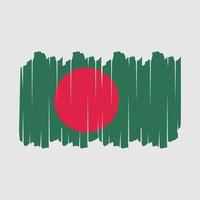 drapeau bangladesh brosse illustration vectorielle vecteur