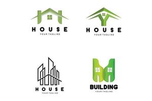 logo de maison, conception de meubles de construction, vecteur de construction, icône de marque de propriété, immobilier, logement