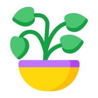 parfait conception icône de plante pot vecteur