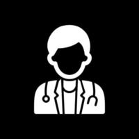 conception d'icône de vecteur de médecin de sexe masculin