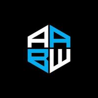 aabw lettre logo Créatif conception avec vecteur graphique, aabw Facile et moderne logo.