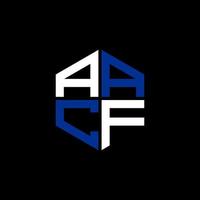 aacf lettre logo Créatif conception avec vecteur graphique, aacf Facile et moderne logo.