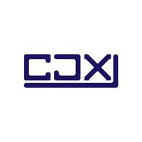 cjx lettre logo Créatif conception avec vecteur graphique, cjx Facile et moderne logo.