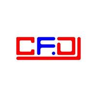 CFD lettre logo Créatif conception avec vecteur graphique, CFD Facile et moderne logo.