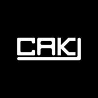 cak lettre logo Créatif conception avec vecteur graphique, cak Facile et moderne logo.