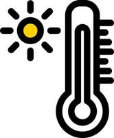 conception d'icône de vecteur de thermomètre