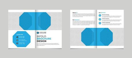 affaires bifold brochure modèle conception gratuit vecteur