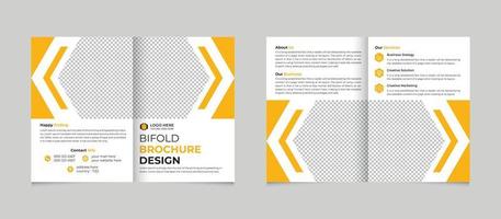 entreprise affaires bifold brochure modèle conception gratuit vecteur