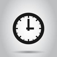 réel temps icône dans plat style. l'horloge vecteur illustration sur isolé Contexte. regarder affaires concept.