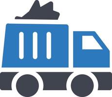 illustration vectorielle de camion à ordures sur un fond. symboles de qualité premium. icônes vectorielles pour le concept et la conception graphique. vecteur