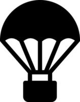 illustration vectorielle de parachute sur fond. symboles de qualité premium. icônes vectorielles pour le concept et la conception graphique. vecteur