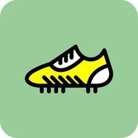 création d'icônes vectorielles de chaussures de football vecteur