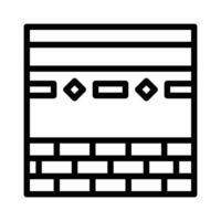 kaaba icône contour style Ramadan illustration vecteur élément et symbole parfait.