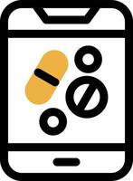 conception d'icône de vecteur de pharmacie en ligne
