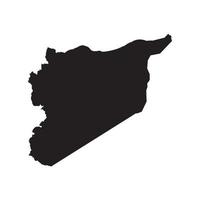 Syrie carte icône vecteur