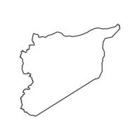 Syrie carte icône vecteur