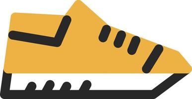 conception d'icône vectorielle de chaussures de sport vecteur