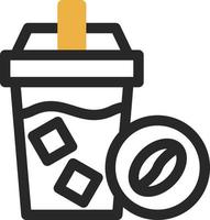 conception d'icône de vecteur de café froid