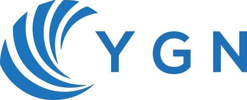 ygn lettre logo conception sur blanc Contexte. ygn Créatif cercle lettre logo concept. ygn lettre conception. vecteur