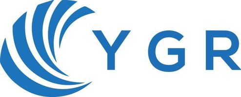 ygr lettre logo conception sur blanc Contexte. ygr Créatif cercle lettre logo concept. ygr lettre conception. vecteur