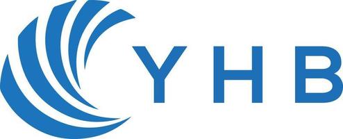 yhb lettre logo conception sur blanc Contexte. yhb Créatif cercle lettre logo concept. yhb lettre conception. vecteur