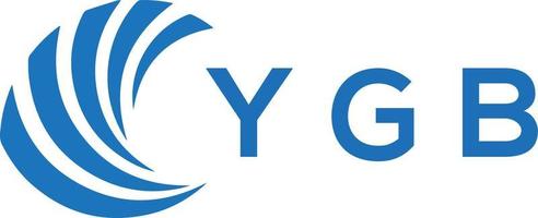 ygb lettre logo conception sur blanc Contexte. ygb Créatif cercle lettre logo concept. ygb lettre conception. vecteur