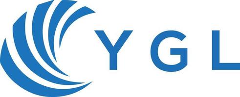 ygl lettre logo conception sur blanc Contexte. ygl Créatif cercle lettre logo concept. ygl lettre conception. vecteur