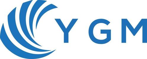 ygm lettre logo conception sur blanc Contexte. ygm Créatif cercle lettre logo concept. ygm lettre conception. vecteur