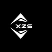 xzs abstrait monogramme bouclier logo conception sur noir Contexte. xzs Créatif initiales lettre logo. vecteur