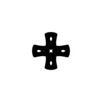 ajouter un bouton. ajouter une icône. symbole de fond d'affiche de vacances de religion chrétienne de style simple. élément de conception de logo de marque croisée. impression de t-shirts croisés. vecteur pour autocollant.