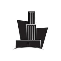 bâtiment noir symbole illustration vecteur