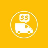 frais de transport, paiements vector icon.eps