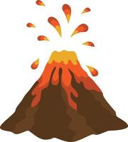 éruption volcan illustration vecteur
