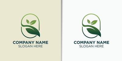 Facile feuille ancien logo modèle, la nature logo inspiration vecteur