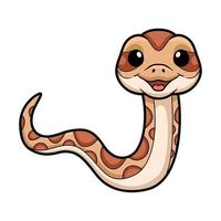 mignonne daboia Russelii serpent dessin animé vecteur